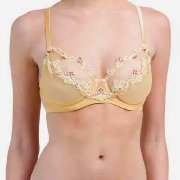 La Perla Paisley Sheer Underwire Bra